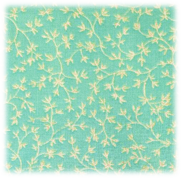 Maske 17 (mit Opt. Kindergröße) - Blümchen mintgrün