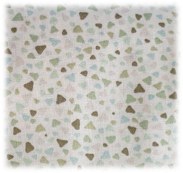 Maske 4 (mit Opt. Kindergröße) - Dots mintgrün/hellblau