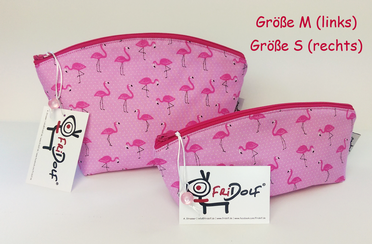 Form Gaby / Flamingos - Innenfutter: pink