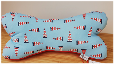 3D MEGAkuscheln - Leuchtturm, Fleece/rot